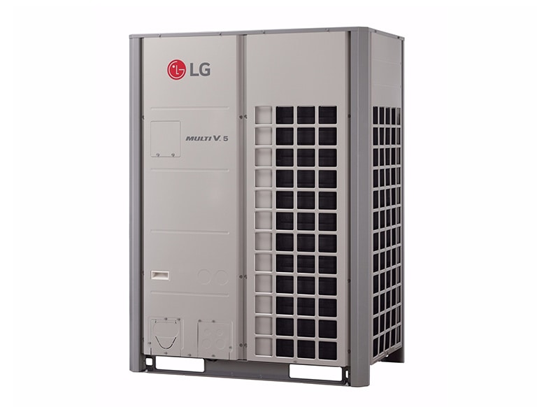 Regarding the operating principle of the air conditioning system, the right side is red and the left side is blue