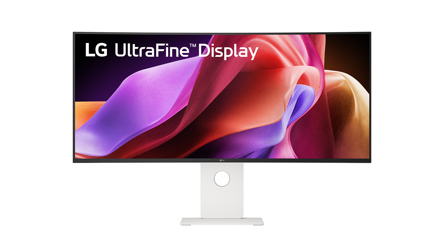 Front view of the LG UltraFine 40WT95UF monitor featuring a premium design and IPS Black display.