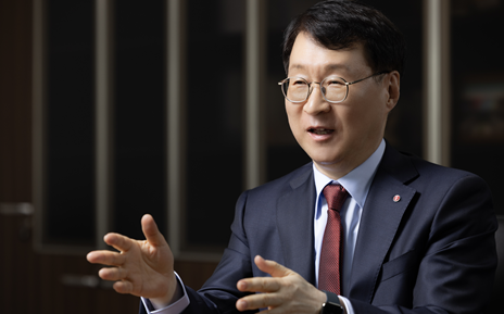 James Lee, president of the LG Electronics Eco Solution Company, speaks during an interview.