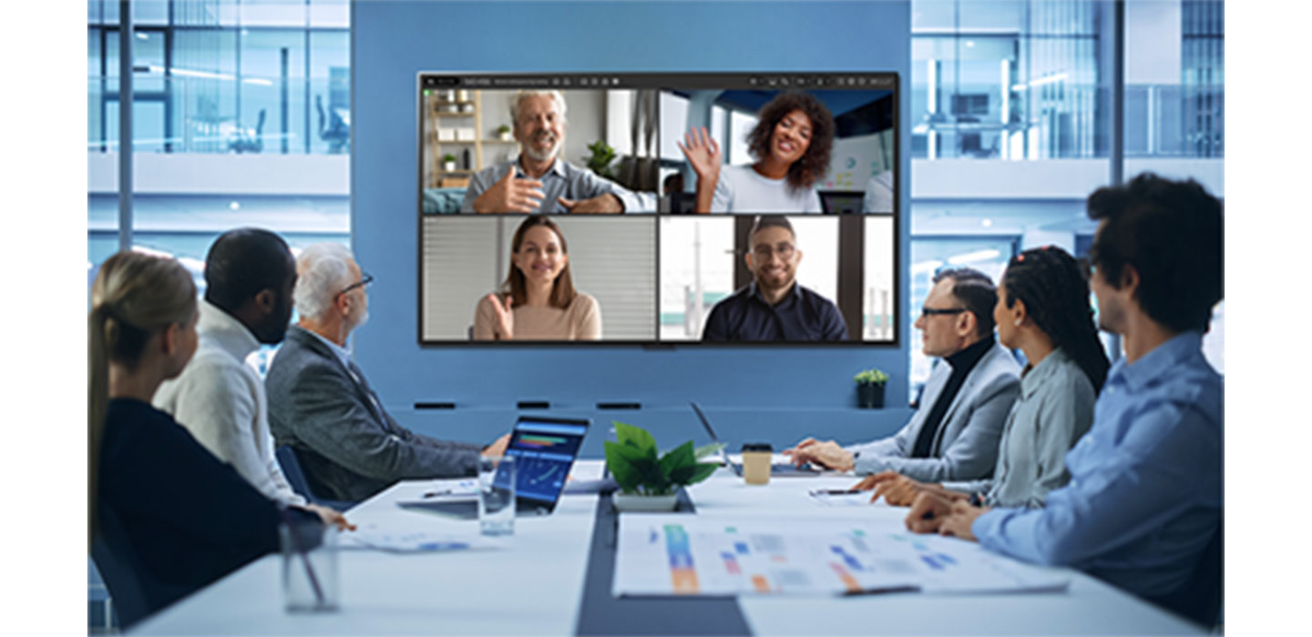WebOS being used as an optimized communications solution for video conferencing in a meeting room