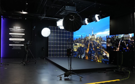 An image showing a view of the LG Virtual Production Studio