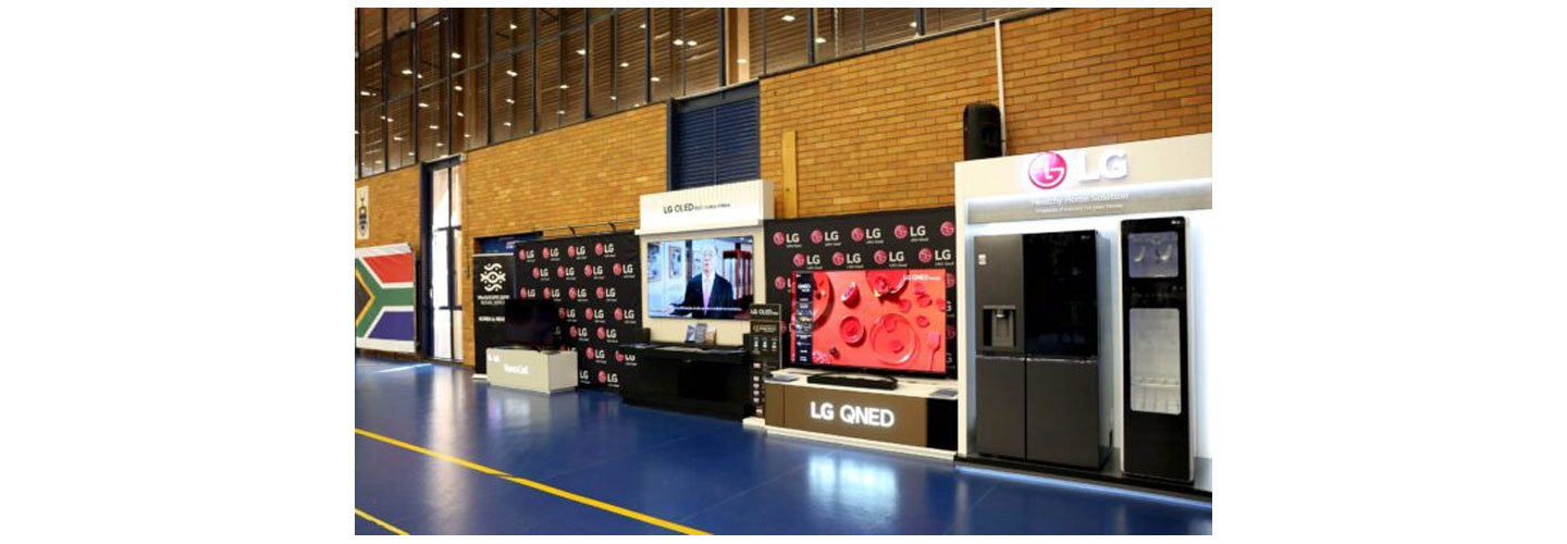 LG OLED TV, QNED TV, refrigerator and more displayed at the Ambassador's Taekwondo Cup in South Africa