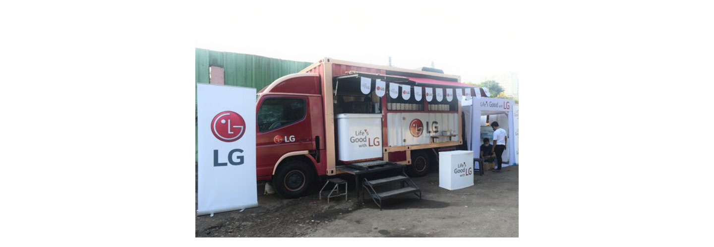 The image of Food Truck provided by LG Indonesia 