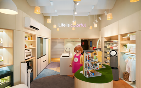 A photo of The Curation of Good Life zone with various products