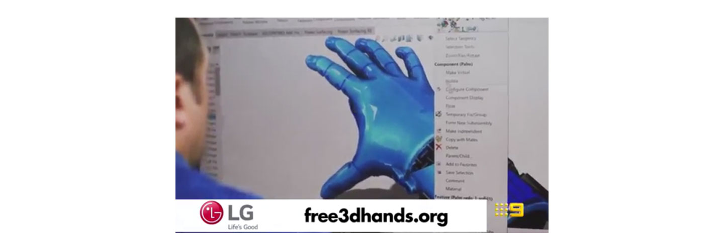 A screenshot of the video with an image of people who were chosen as Local Legends and a website address 