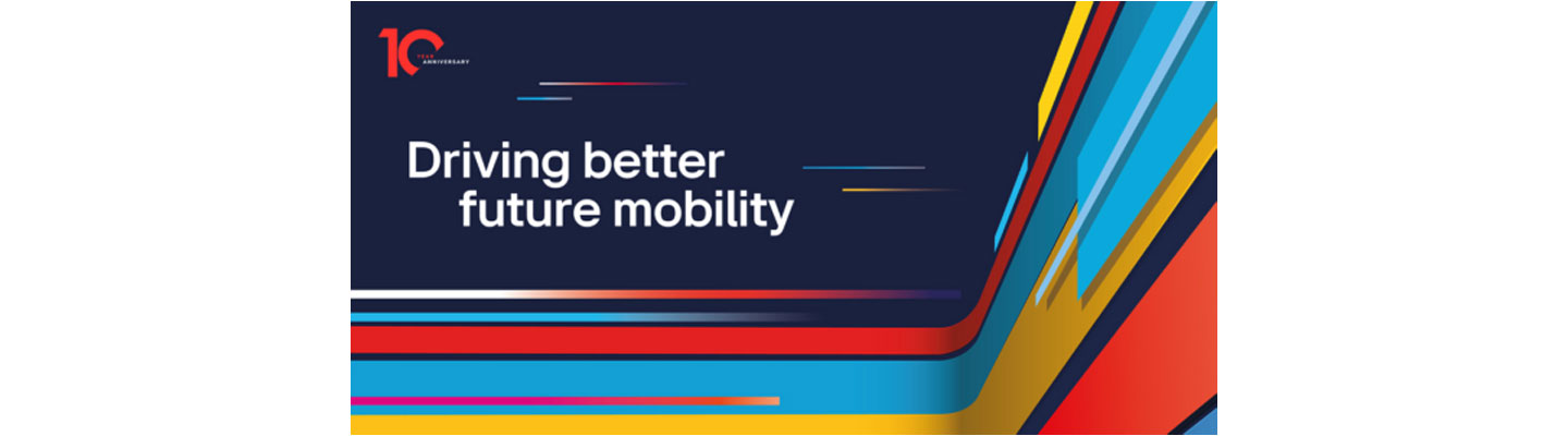 Theme ‘Driving better future mobility’ written on a design image