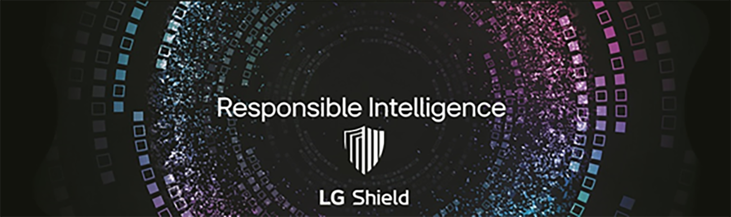 An illustration of Responsible Intelligence, LG Shield, the company’s AI-based security system