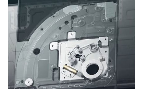 A closer look at the reliable swivel mechanism found inside LG WING