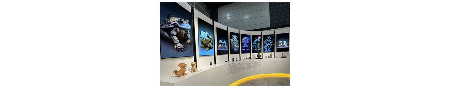 A range of artworks displayed on LG OLED screens at Fine Art Asia in Hong Kong
