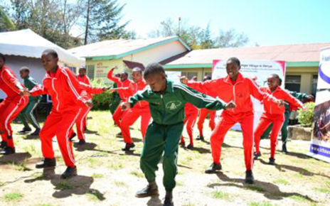 Students of Machakos School for the Deaf expressing their gratitude to benefactors for providing them with a better educational environment through dance.
