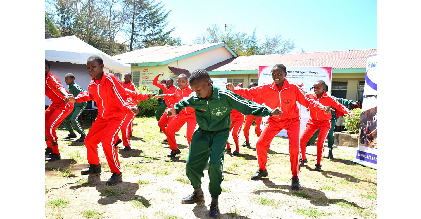 Students of Machakos School for the Deaf expressing their gratitude to benefactors for providing them with a better educational environment through dance.