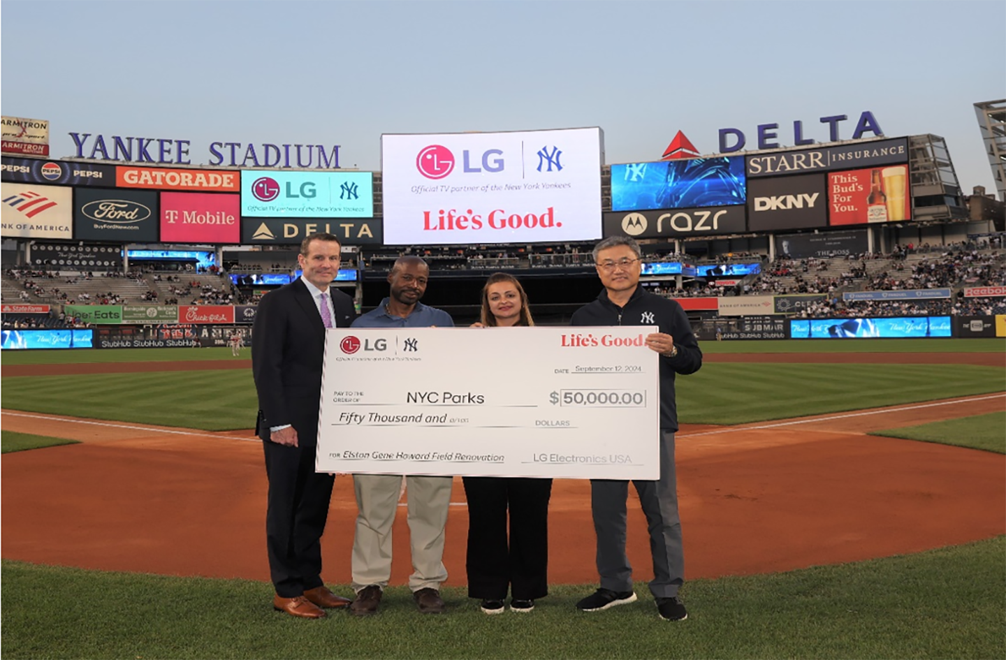 LG Makes “Life’s Good” Come Alive With the New York Yankees