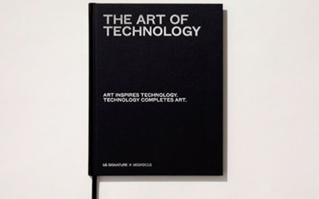 The front cover of the LG SIGNATURE X Monocle brand book