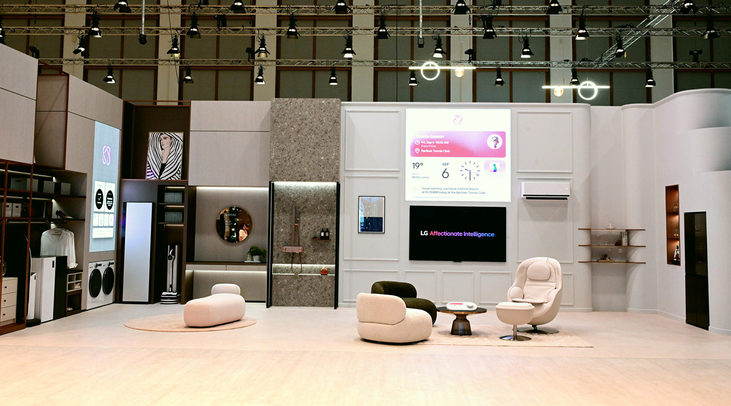 A picture of a home-like setting with multiple products and services
