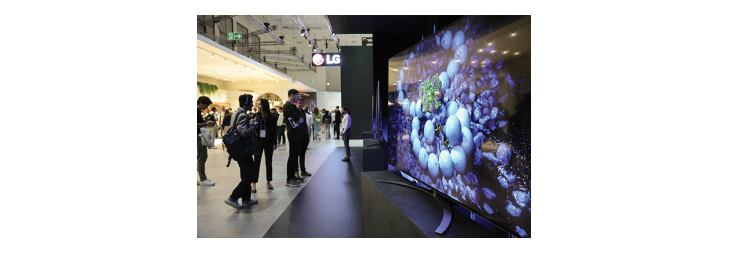 LG OLED TV showcased at LG Booth at IFA 2022