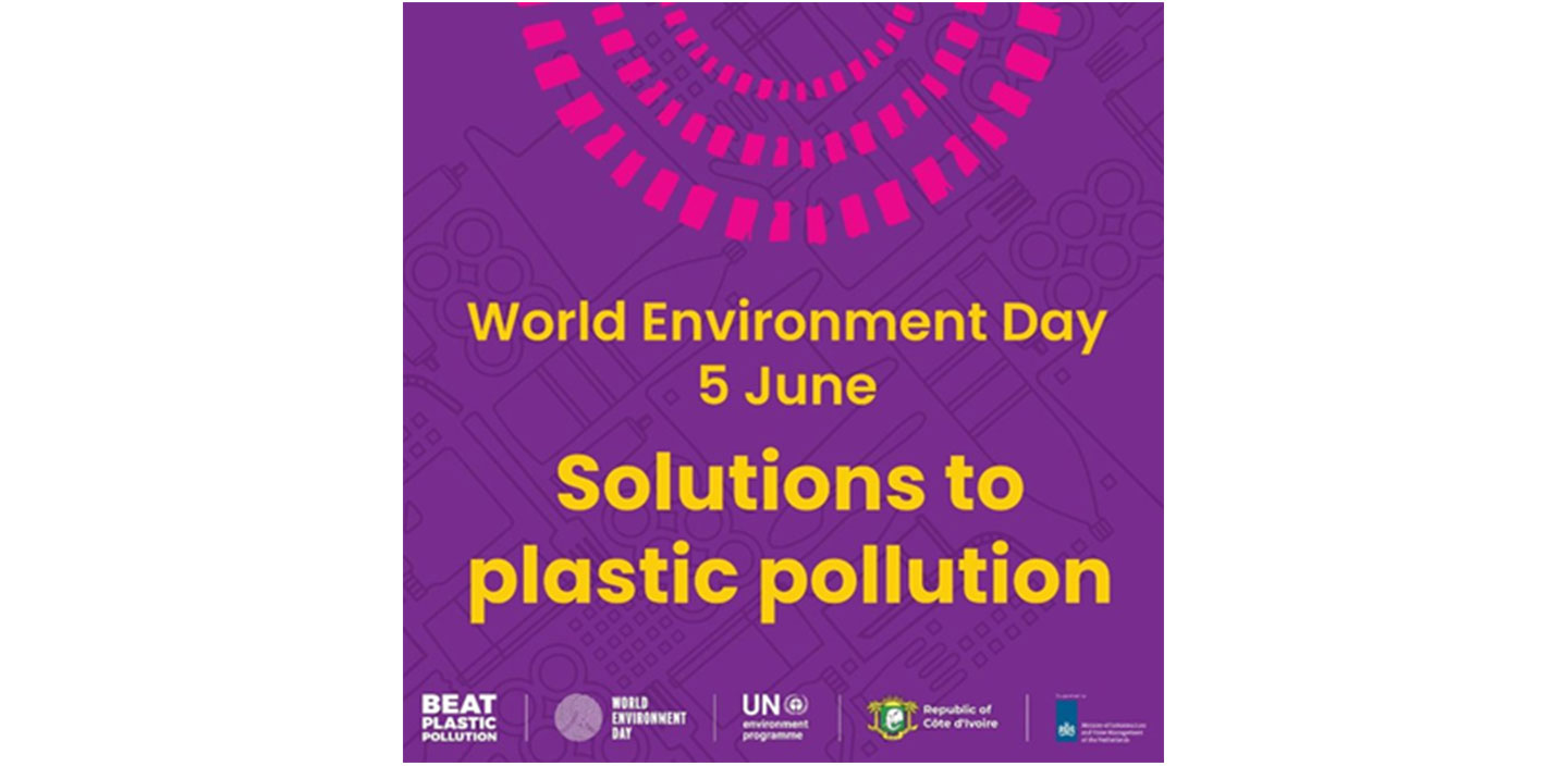 A promotional image made to celebrate 50th anniversary of World Environment Day and to beat plastic pollution