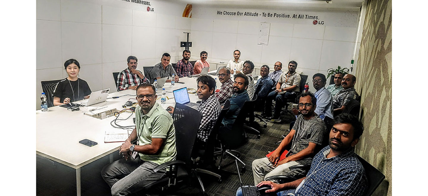 Researchers from LG headquarters (HQ) and LGSI collaborating in Bengaluru, India