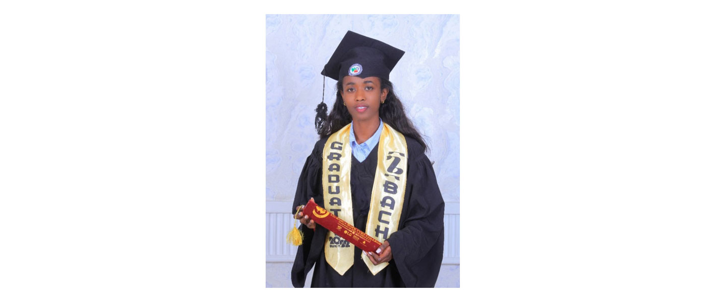A graduation photo of Libanos Tadiyos