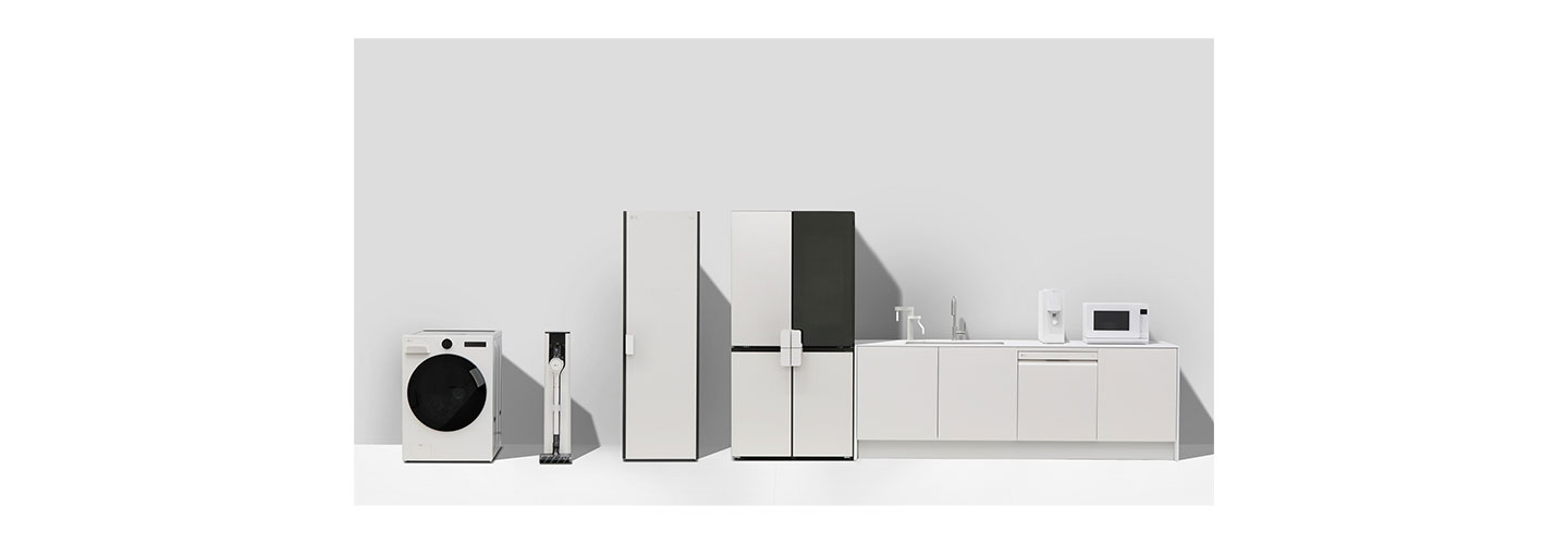 LG home appliances applied with Universal UP Kit for enhanced usability and accessibility