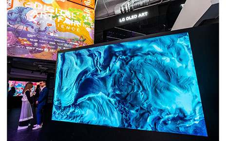 LG OLED installed at Digital Art Fair Xperience Hong Kong