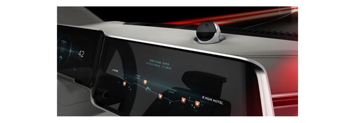 An LG infotainment system installed in a vehicle 