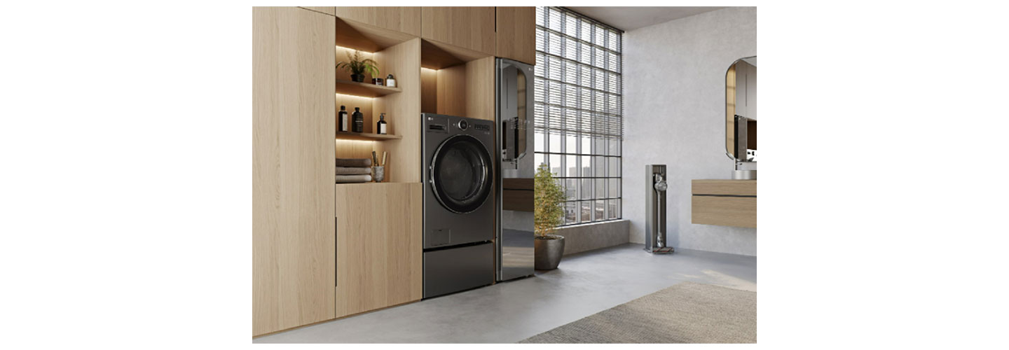A photo of the LG WashCombo inside a house