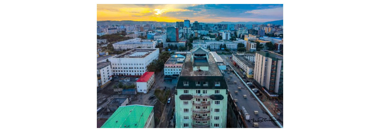 A city view of Ulaanbaatar