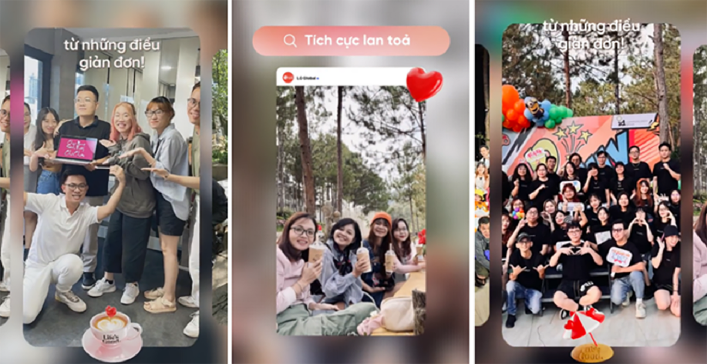 A collage of three pictures of Vietnam's 
