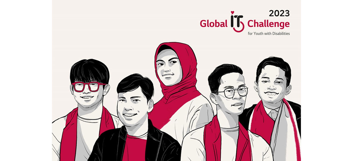 Illustration of six winners of 2023 GITC