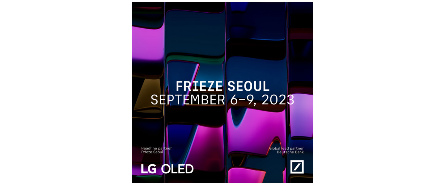 A promotional image of LG Frieze Seoul with 