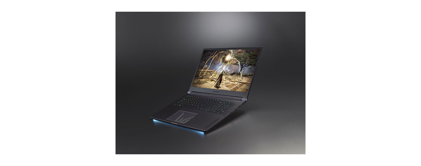 LG UltraGear gaming laptop – dark background