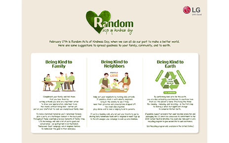 Random Acts of Kindness Day with LG
