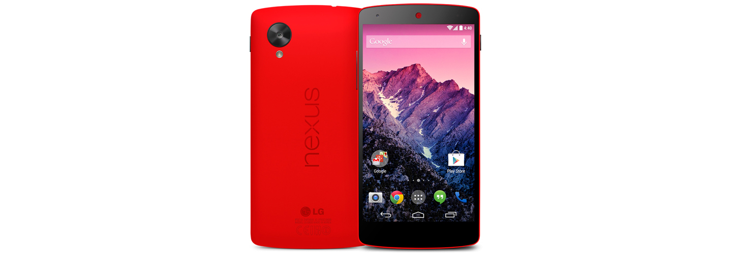 LG AND GOOGLE ANNOUNCE FIRST RED NEXUS 5