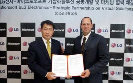 LG AND MICROSOFT ENTER INTO STRATEGIC PARTNERSHIP: LG NETWORK MONITOR TO ADDRESS NEW COMPUTING SCENARIOS
