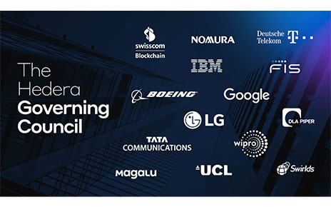 An image showing the logos of companies who are members of the Hedera Governing Council