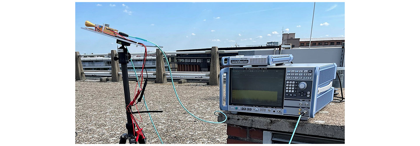 The power amplifier developed by LG and Fraunhofer HHI and Fraunhofer IAF demonstrating the transmission and reception of wireless 6G THz data.