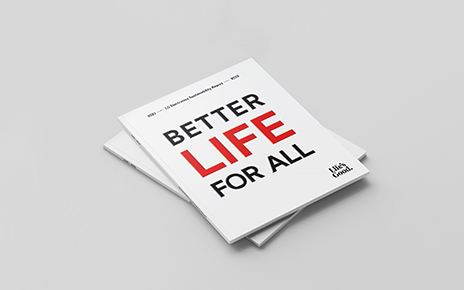 An illustration of a book titled 'BETTER LIFE FOR ALL'