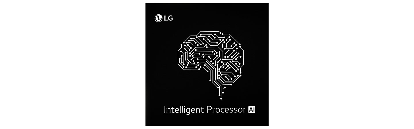 The logo of LG’s Intelligent Processor AI Chip.