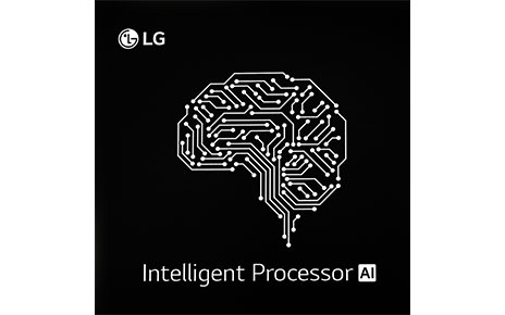 The logo of LG’s Intelligent Processor AI Chip.