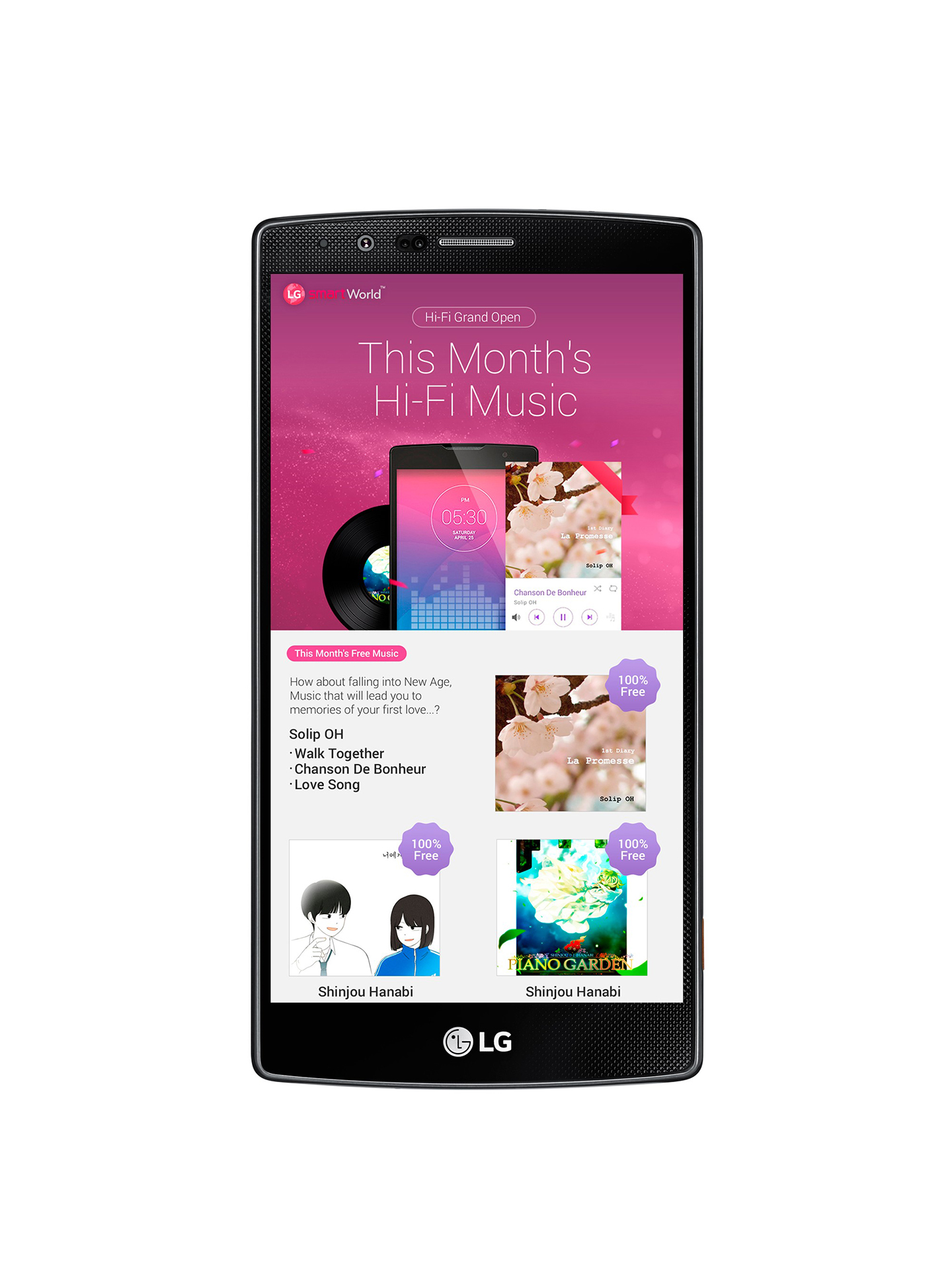 LG TO DELIVER HI-FI MUSIC TO PREMIUM SMARTPHONE CUSTOMERS