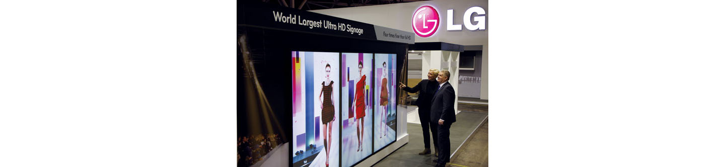 LG DEMONSTRATES STRENGTH IN IPS DIGITAL SIGNAGE AT ISE 2013