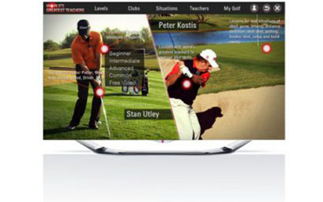 LG SMART TV APP HELPS ASPIRING GOLFERS PLAY LIKE PROS