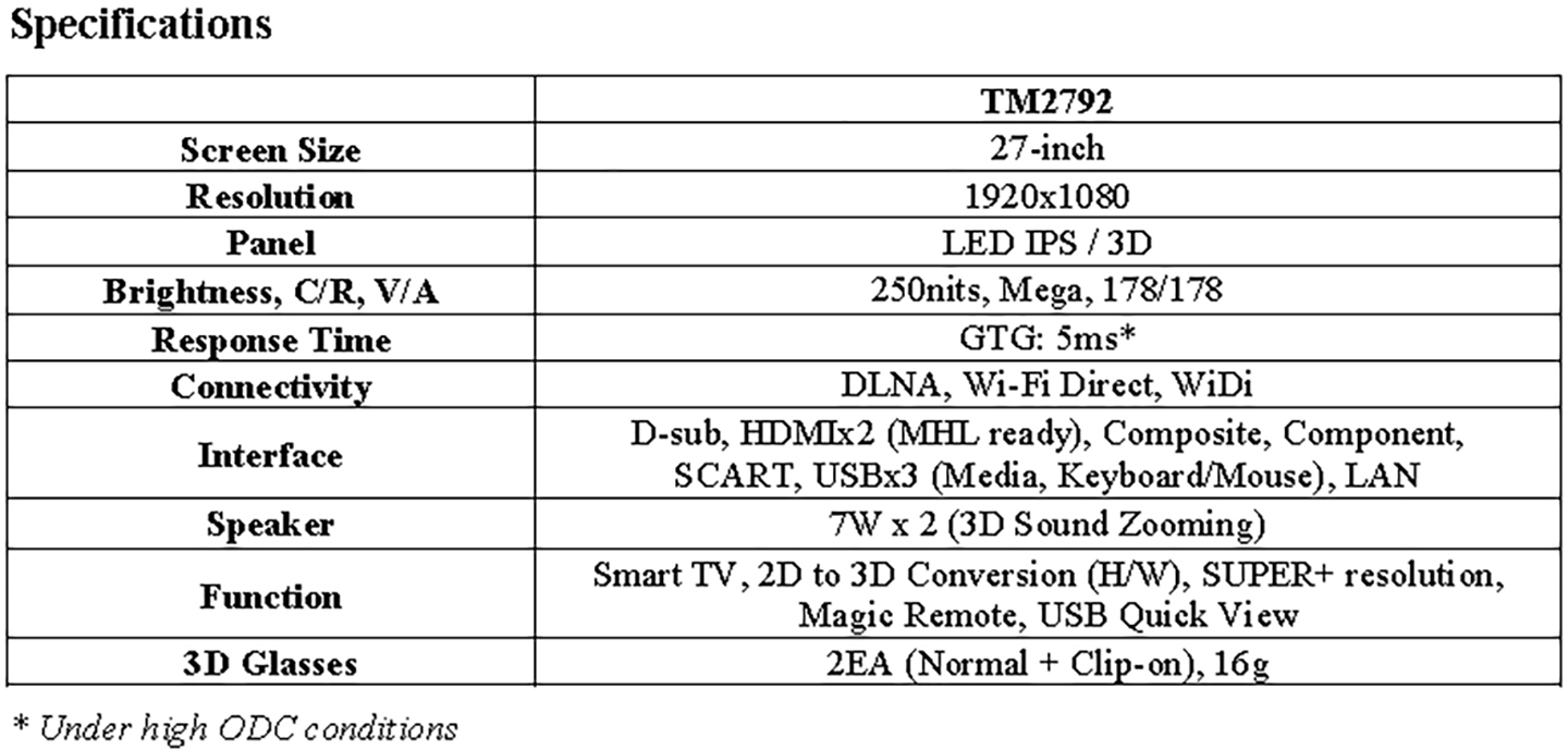 LG’S PREMIER PERSONAL SMART TV BRILLIANTLY INTEGRATES DESIGN AND FUNCTION