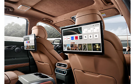 Multi-display function in action inside the cabin