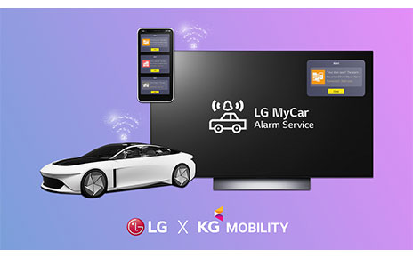 An image of a car and a monitor which displays the phrase 
