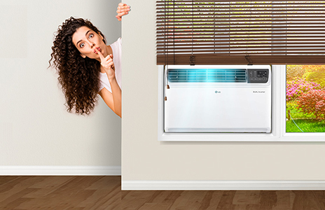 LG super silent operation for low-noise cooling and comfortable indoor environment