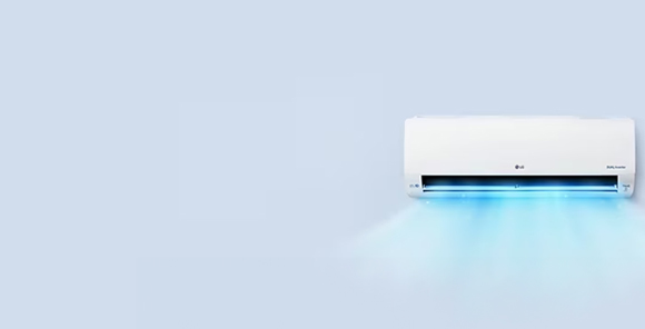 LG split air conditioners category banner representing wall mounted cooling solutions for home use