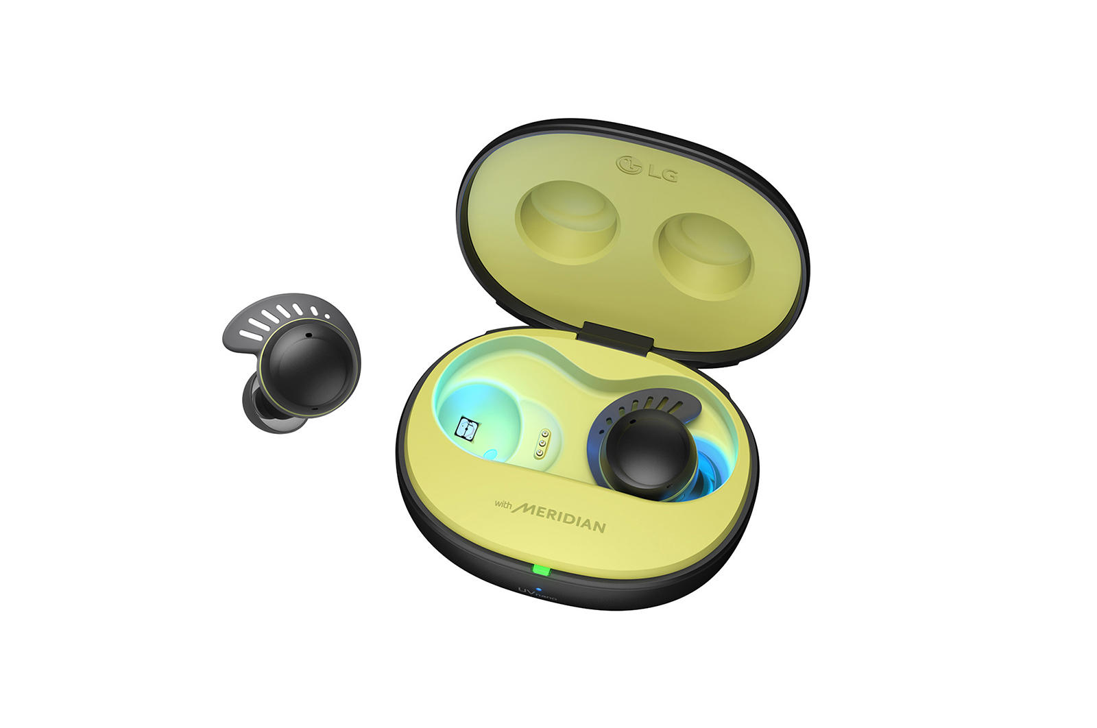LG TONE Free fit TF7, UV Earbuds, IP67 Waterproof, Active Noise Cancellation, TONE-TF7Q