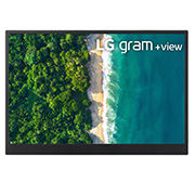 Front view of LG  40.6cm (16) +view for LG gram Portable Monitor with USB Type-C™ 16MQ70