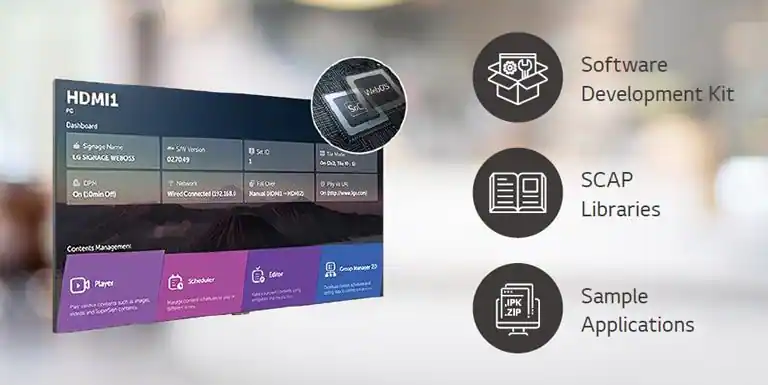 A number of tasks that can be done simultaneously are easily arranged through the web OS platform.